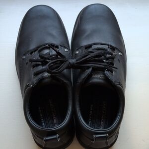 Skechers Men's Black Lace-Up Oxfords